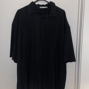 Zara Black Button-Up Shirt